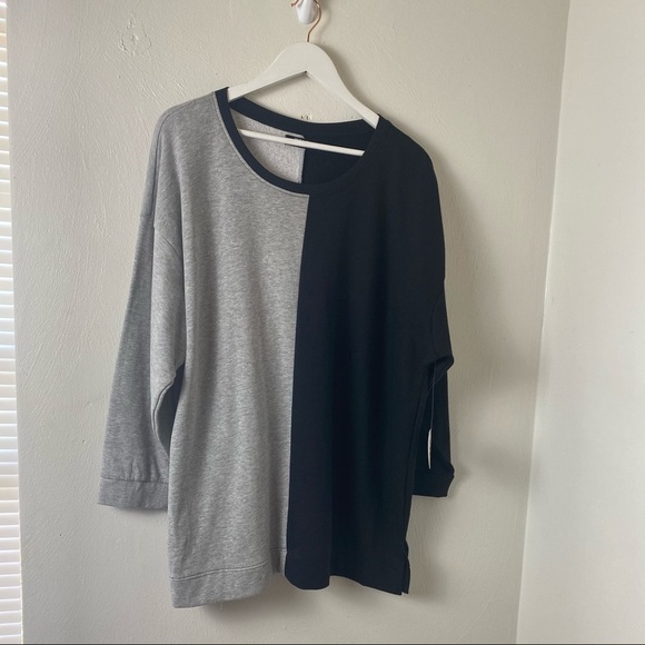 Jolie & Joy Women Black and Gray Color Block Light Weight Sweater. Sz 3X - Picture 13 of 14